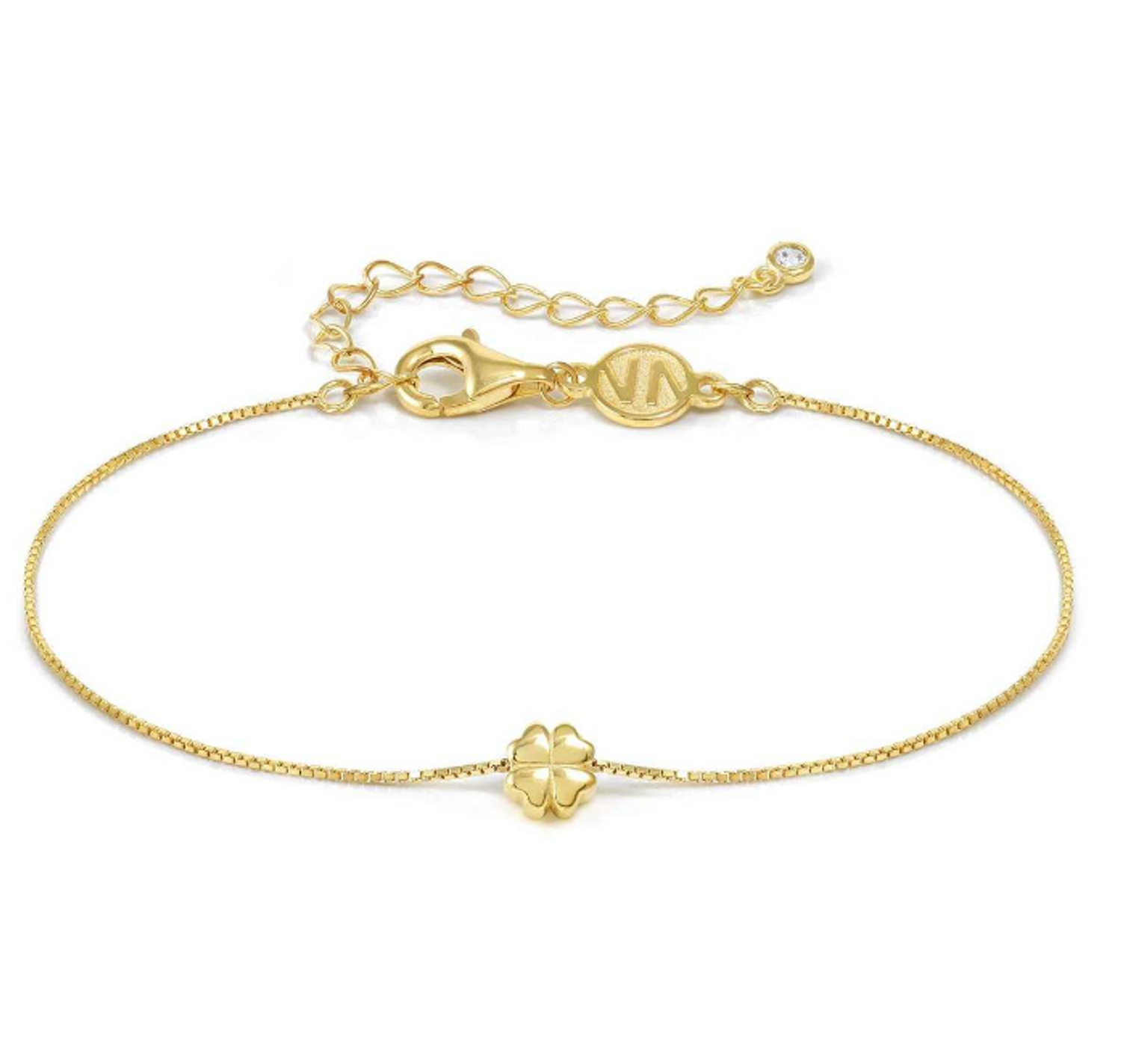 Bransoletka damska srebrna pozłacana z koniczynką Armonica Nomination 241302 00328 141259.png